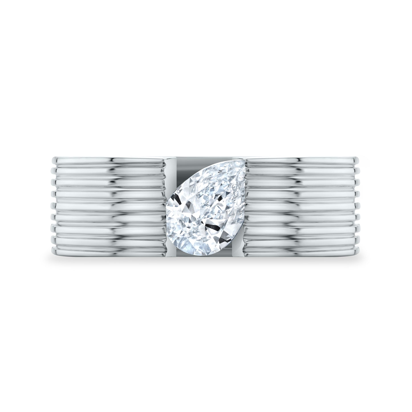 Blade Pear Pinky Ring