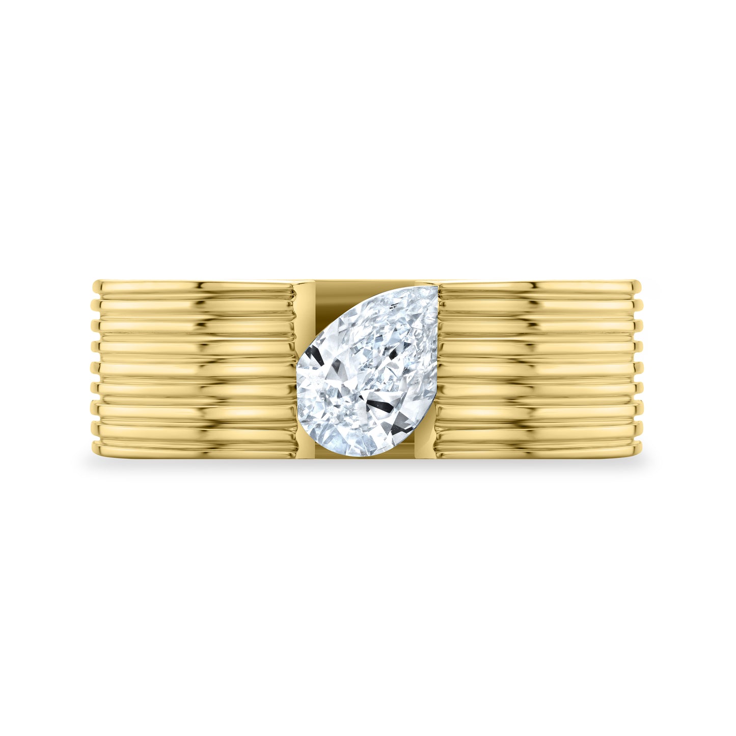 Blade Pear Pinky Ring