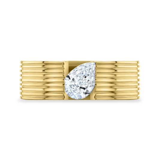 Blade Pear Pinky Ring